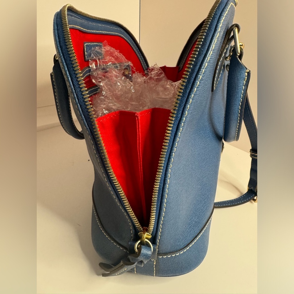 💖 #214 Dooney & Bourke Zip Zip Saffiano Satchel Shoulder Bag - Picture 6 of 16